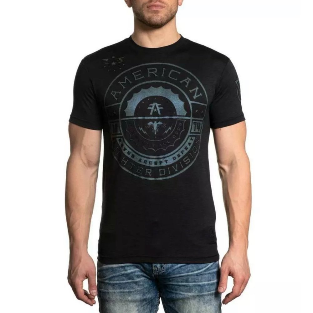 AMERICAN FIGHTER Men's T-Shirt S/S FREEMONT TEE - Picture 4 of 12